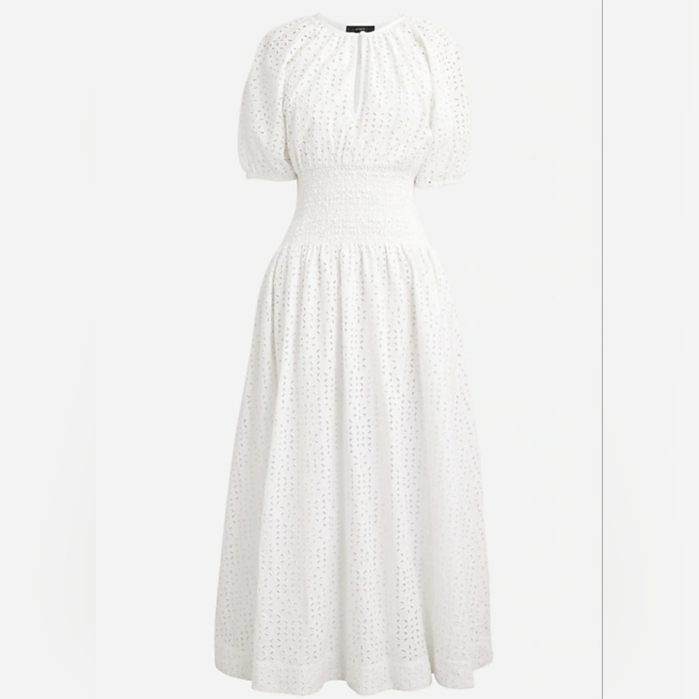 J Crew Eyelet Dress Size Large